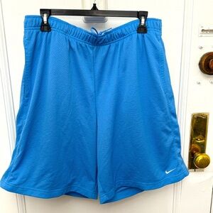 Nike Blue Mesh Athletic Shorts Size Large